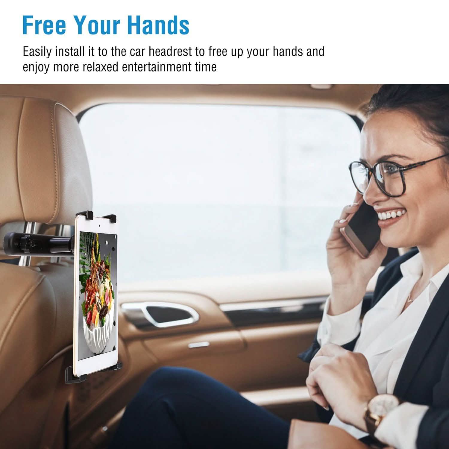 Support de tablette de voiture rotatif à 360°