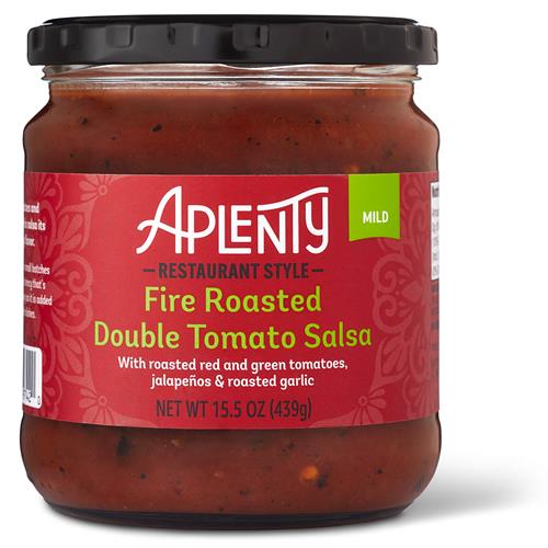 Salsa double tomate rôtie au feu Aplenty, douce, fumée, 439 g
