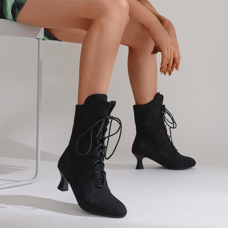 Bottes femme à talons chaton et bout pointu | Chic automne-hiver