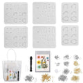366 Pièces : Moules de Coulée en Résine pour Bijoux, Boucles d'Oreilles, Colliers et Pendentifs en Silicone