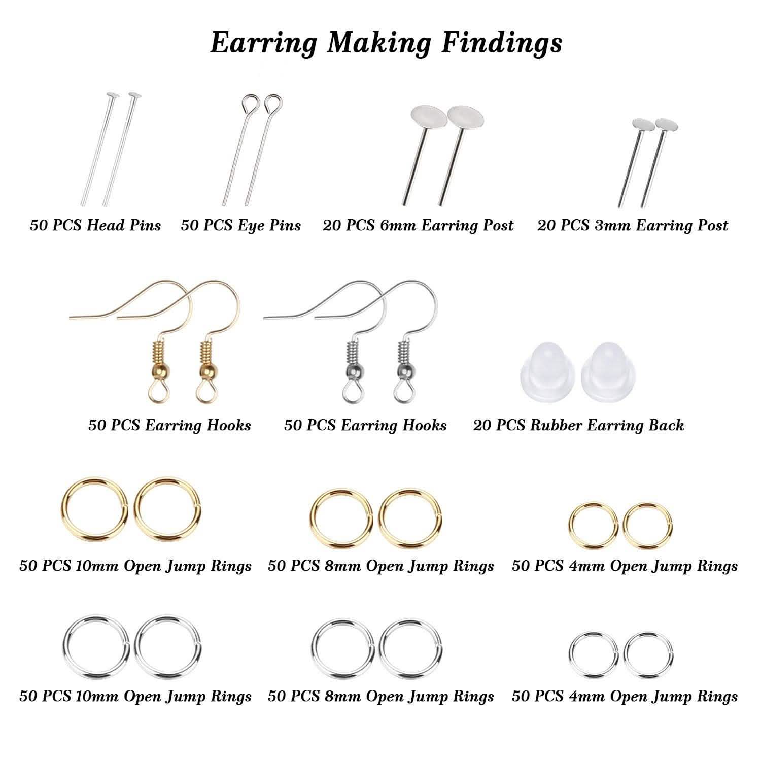 366 Pièces : Moules de Coulée en Résine pour Bijoux, Boucles d'Oreilles, Colliers et Pendentifs en Silicone