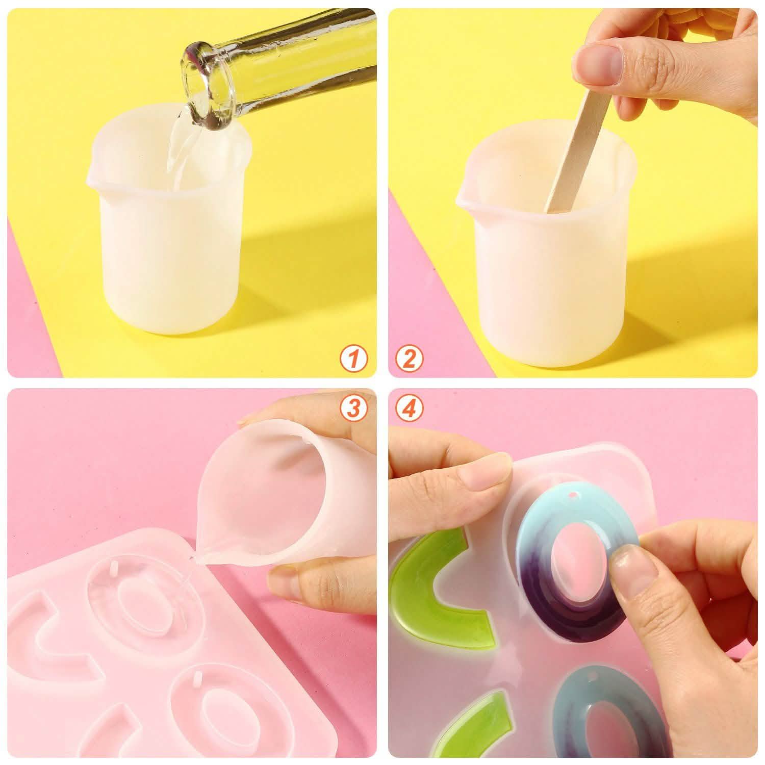 366 Pièces : Moules de Coulée en Résine pour Bijoux, Boucles d'Oreilles, Colliers et Pendentifs en Silicone