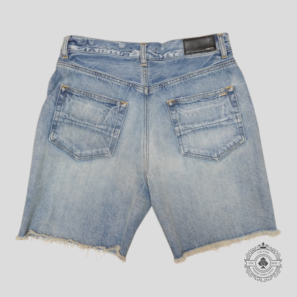 Short en jean Amiri de couleur indigo