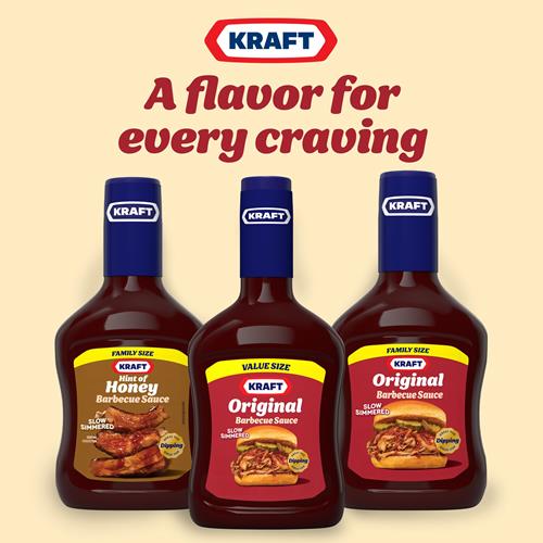 Sauce barbecue Kraft Original, mijotée lentement, bouteille de 1,13 kg
