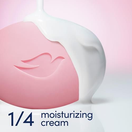 Pain de beauté Dove Nettoyant doux pour la peau Rose 6 pains Hydratant pour une peau douce et délicate Plus hydratant qu'un savon en pain 106 g