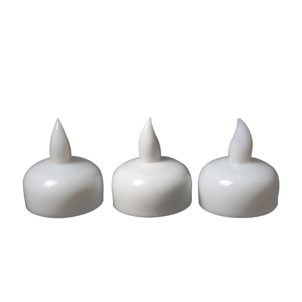 3/6 Bougies LED sans Flamme Étanche Scintillantes Sans Flamme à Piles Flottantes pour Centre de Table de Mariage Piscine et SPA Lumière Chaude Scintillante Alimentée par Piles pour Mariage Maison Anniversaire Décoration de Fête