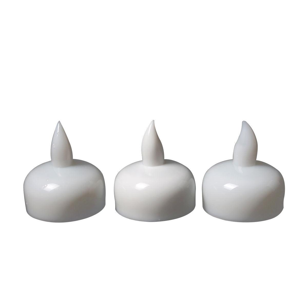 3/6 Bougies LED sans Flamme Étanche Scintillantes Sans Flamme à Piles Flottantes pour Centre de Table de Mariage Piscine et SPA Lumière Chaude Scintillante Alimentée par Piles pour Mariage Maison Anniversaire Décoration de Fête