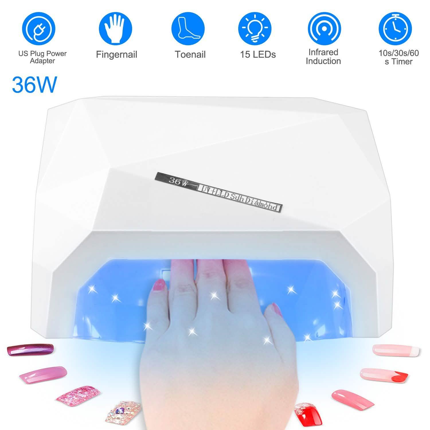 Séchoir à vernis à ongles 36W UV LED