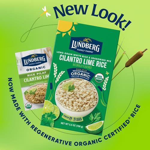 Lundberg Family Farms, Riz pilaf blanc, coriandre et citron vert bio, 156 g