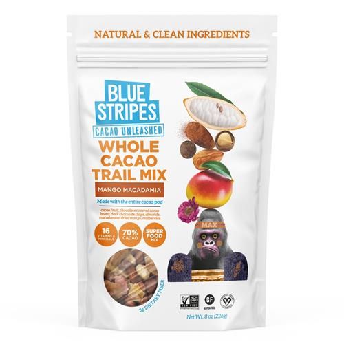 Mélange montagnard mangue et noix de macadamia Blue Stripes, 227 g