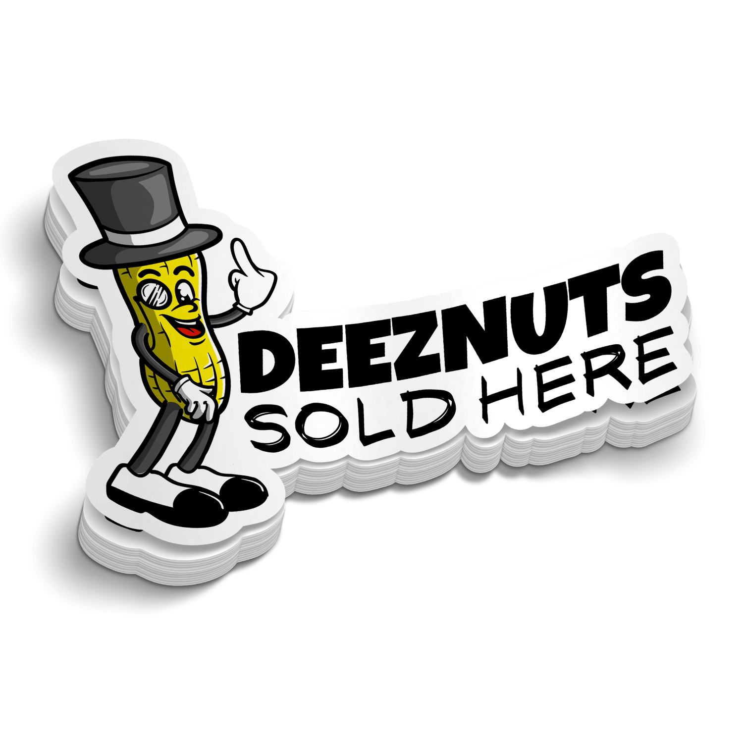 Autocollant pour casque de chantier - "DeezNuts" en vente ici