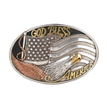 Nocona God Bless America (Argent/Or) - Boucle de ceinture