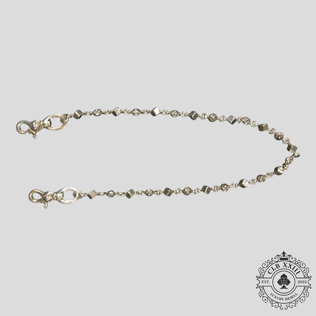 Chaîne de portefeuille Chrome Hearts Dice & Ball en argent