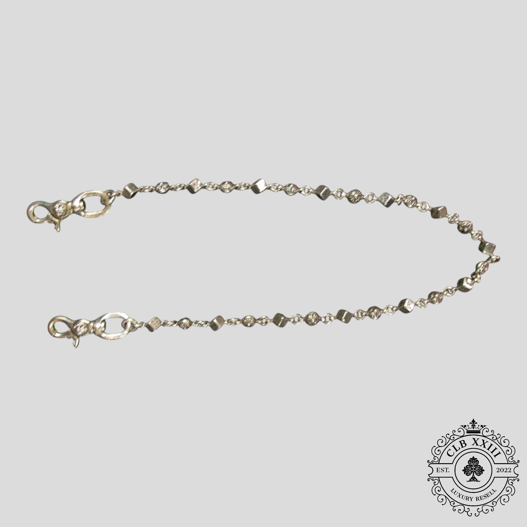 Chaîne de portefeuille Chrome Hearts Dice & Ball en argent