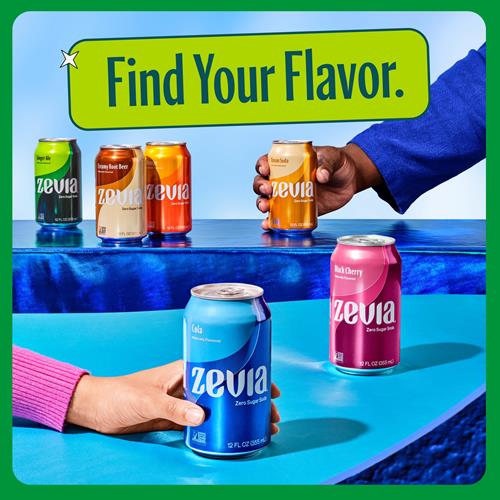 Boissons gazeuses Zevia Zéro Sucre, Ginger Ale, canettes de 355 ml (paquet de 12)