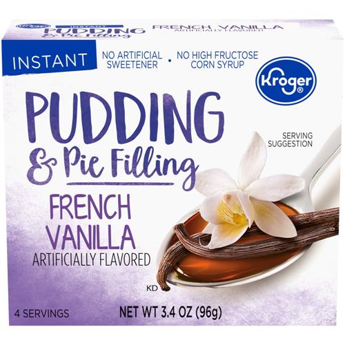 Kroger Préparation instantanée pour pouding et garniture de tarte à la vanille française 96 g