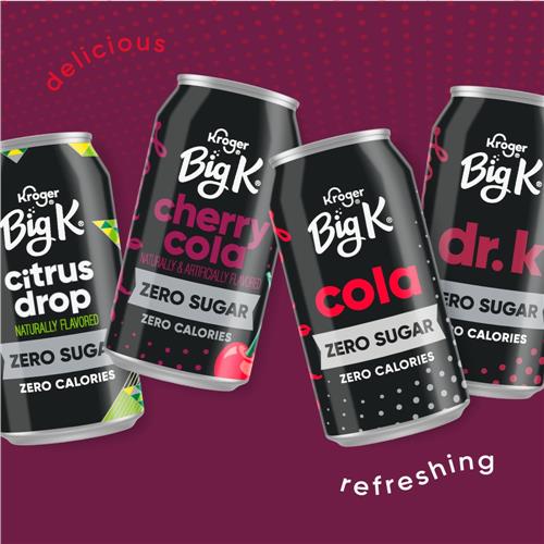 Boîte de 12 canettes de boisson gazeuse Cherry Cola Big K de 355 ml