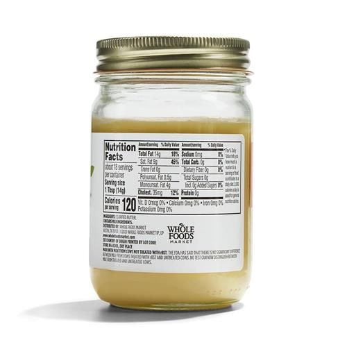 Whole Foods Market, Ghee, 255 grammes