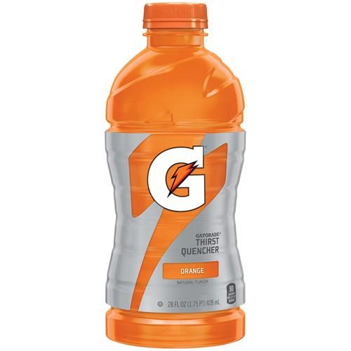 Boisson désaltérante Gatorade saveur orange, bouteille de 828 ml