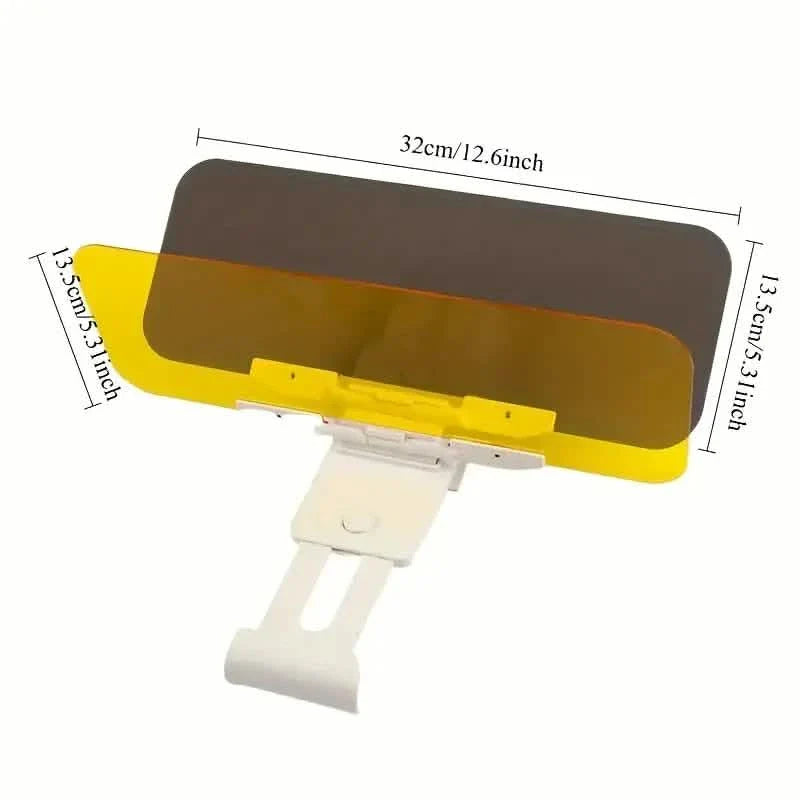 Pare-soleil de voiture double usage – Anti-reflet polarisé jour et nuit, résistant aux UV