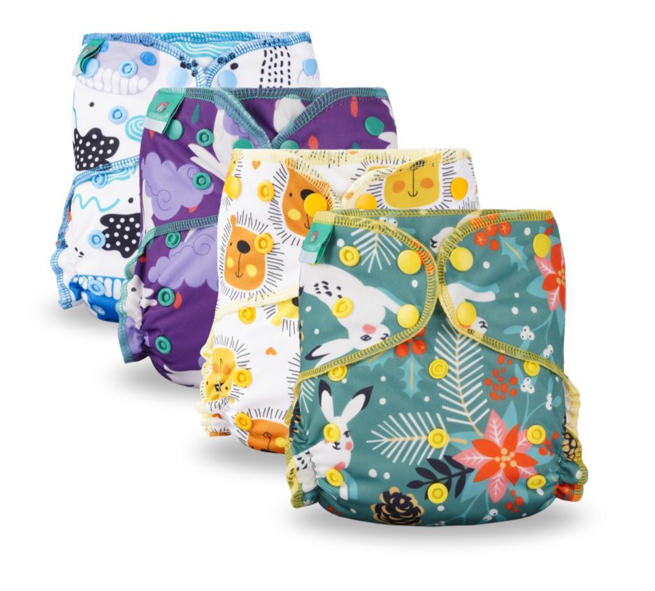 Couche lavable en tissu pour bébé, réutilisable, pour bébés mouilleurs, hybride, imperméable, en bambou, pour filles et garçons