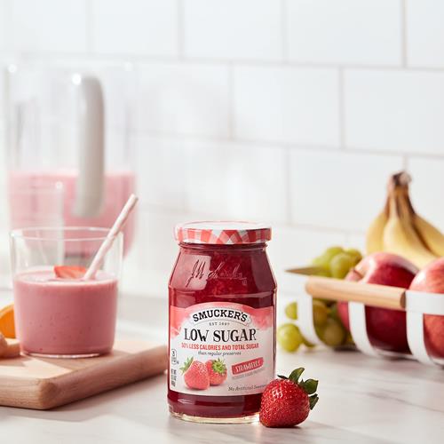 Confiture de fraises allégée en sucre Smuckers, 440 g