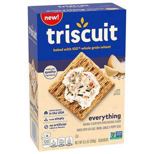 Triscuit Tout Blé Entier Craquelins, Collations pour le déjeuner, Craquelins, 240 g