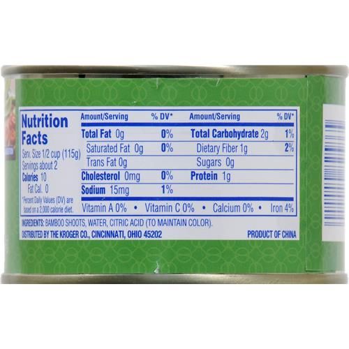 Pousses de bambou en tranches Kroger 227 g