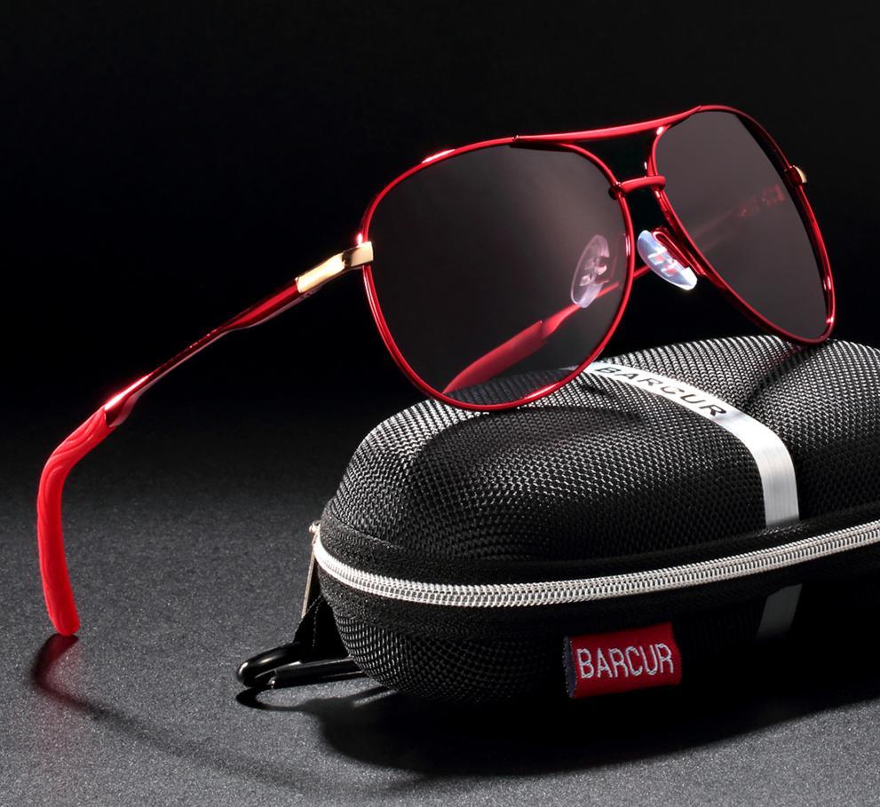 Lunettes de soleil polarisées de luxe universelles avec protection UV400, style aviateur, pour hommes et femmes