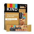 Barres collation Kind, Caramel amande et sel de mer, 5g de sucre | 6g de protéines, Barres sans gluten, 1,4 oz, (paquet de 6)