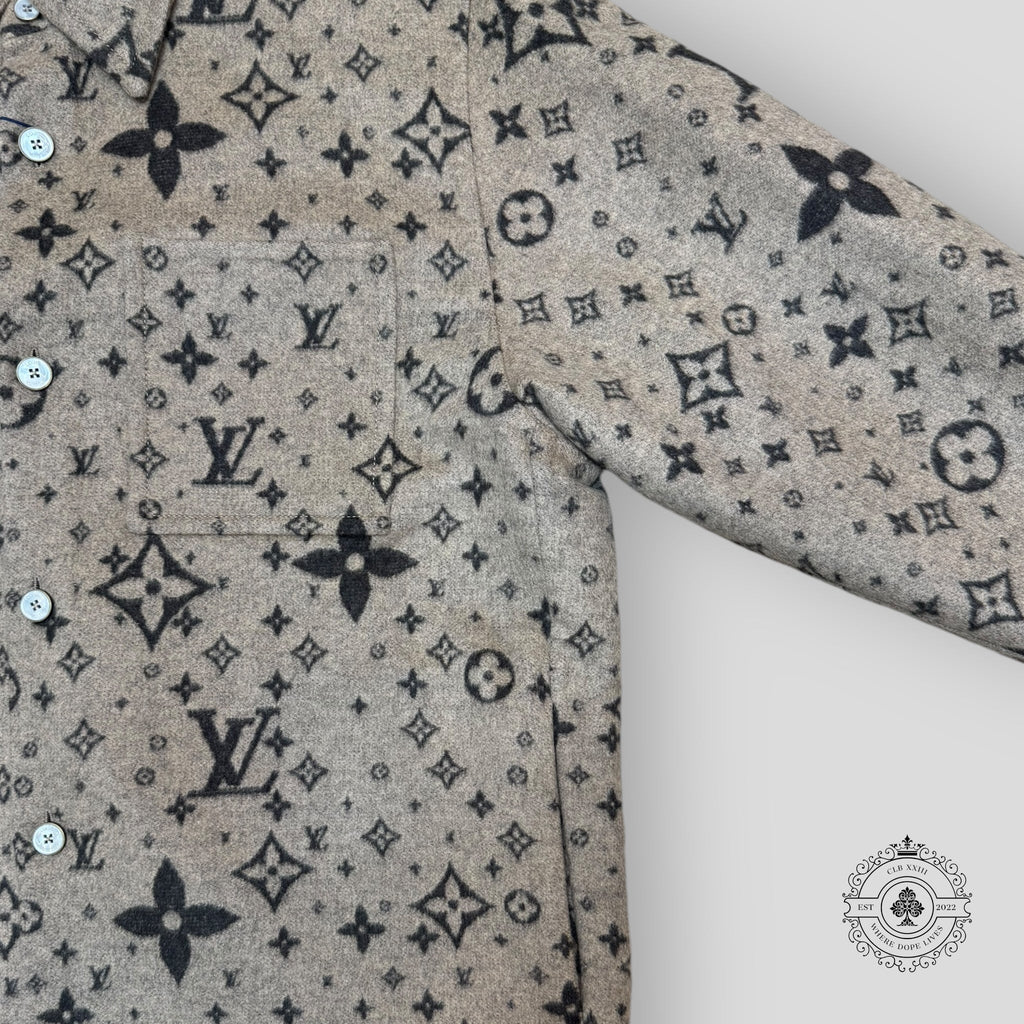 Surchemise Louis Vuitton Monogram en cachemire mélangé