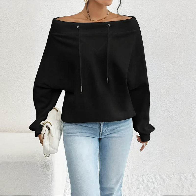 Pull grande taille à épaules dénudées