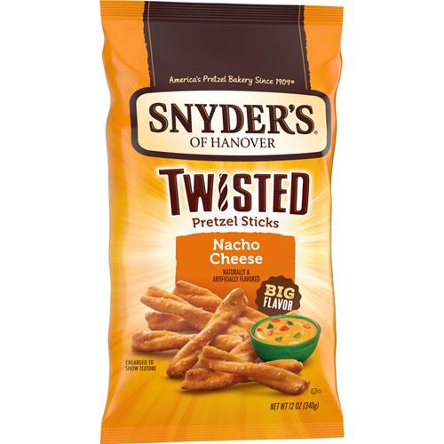 Snyders Of Hanover, Bretzels Torsadés Saveur Fromage Nacho, Sachet de 340 g