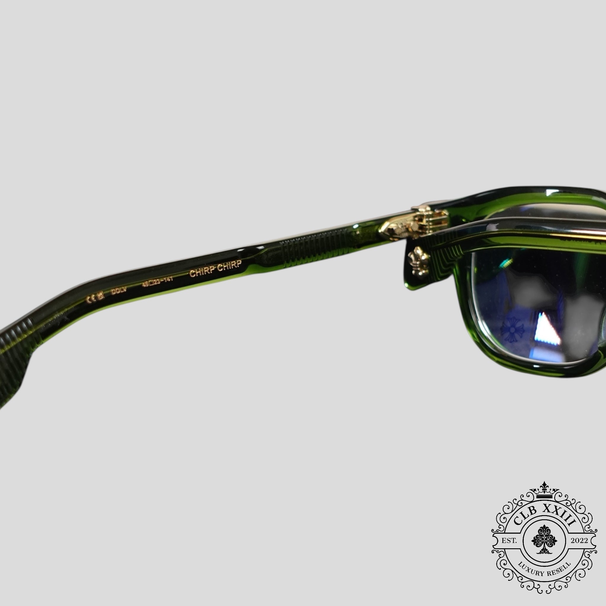 Lunettes Chrome Hearts Chirp Chirp vertes