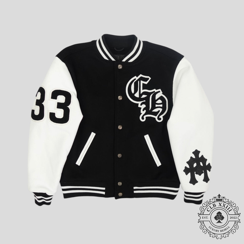 Blouson universitaire Chrome Hearts avec patch aigle