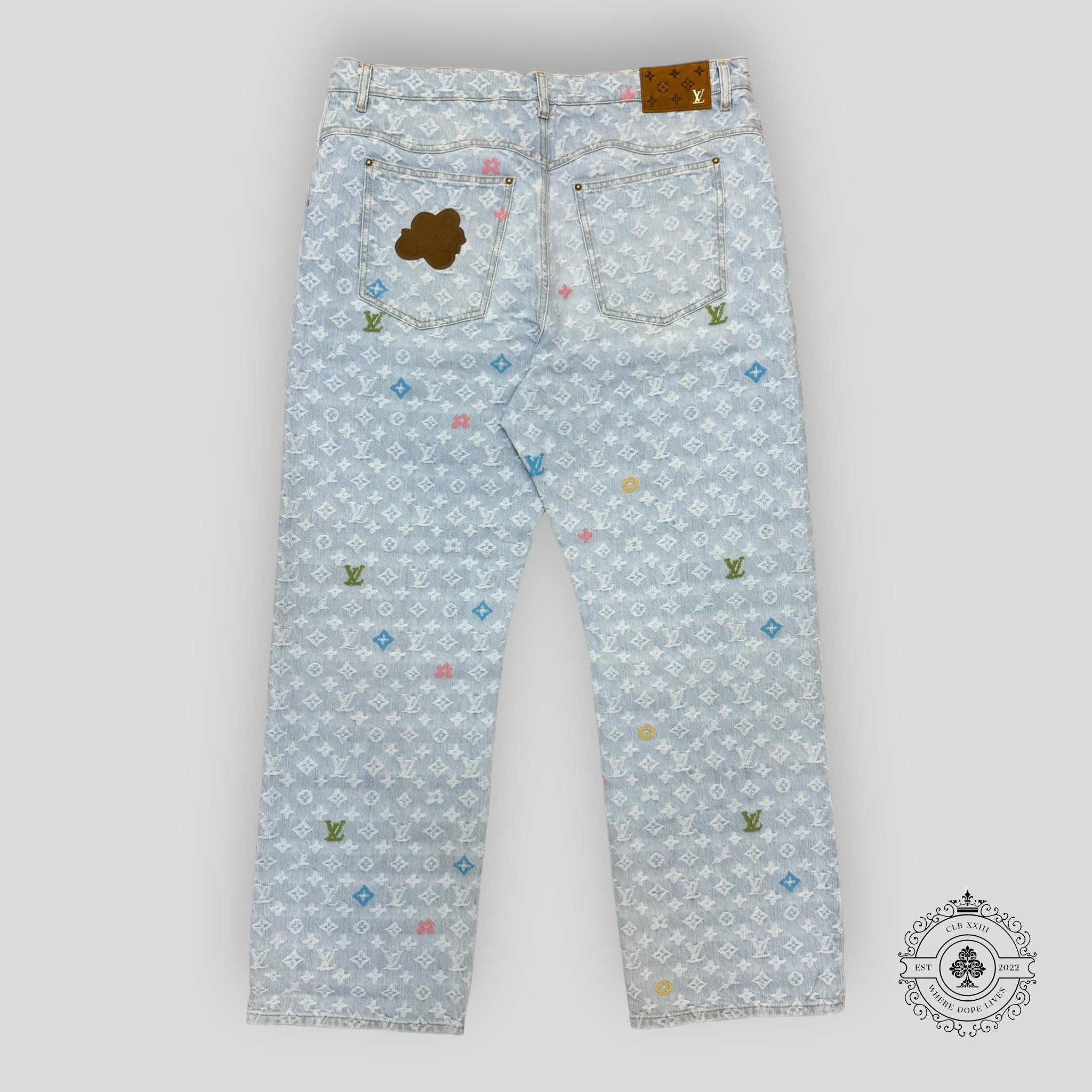 Pantalon en jean Louis Vuitton Monogram Craggy