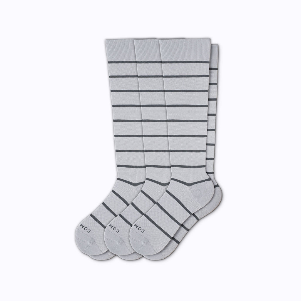 Chaussettes de compression montantes – Lot de 3 rayures