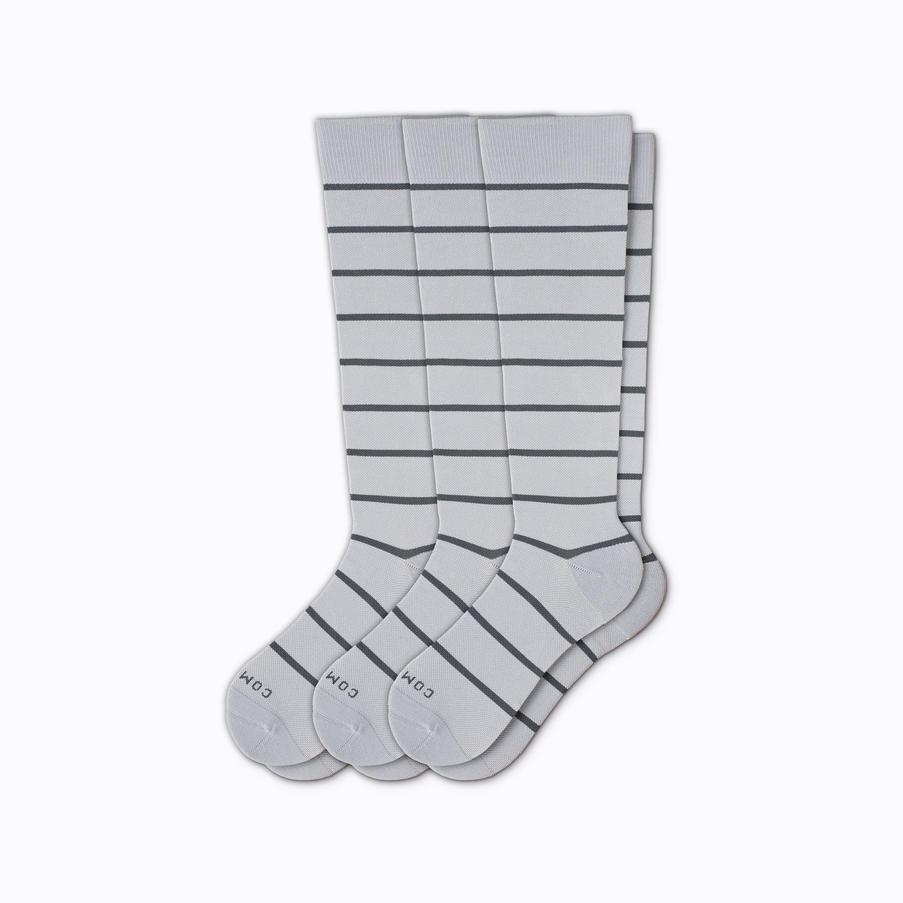 Chaussettes de compression montantes – Lot de 3 rayures