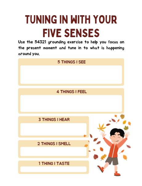 Mindfulness Journal for Kids – Canva Template with 14 Printable Pages