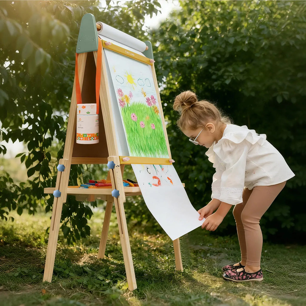 Chevalet d'art 3-en-1 Tiny Land® pour enfants
