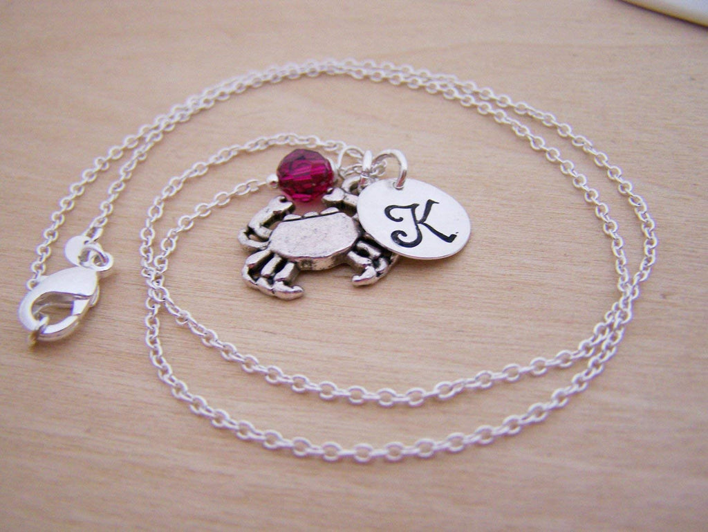 Collier avec Breloque Crabe – Bijoux Personnalisés en Argent Sterling