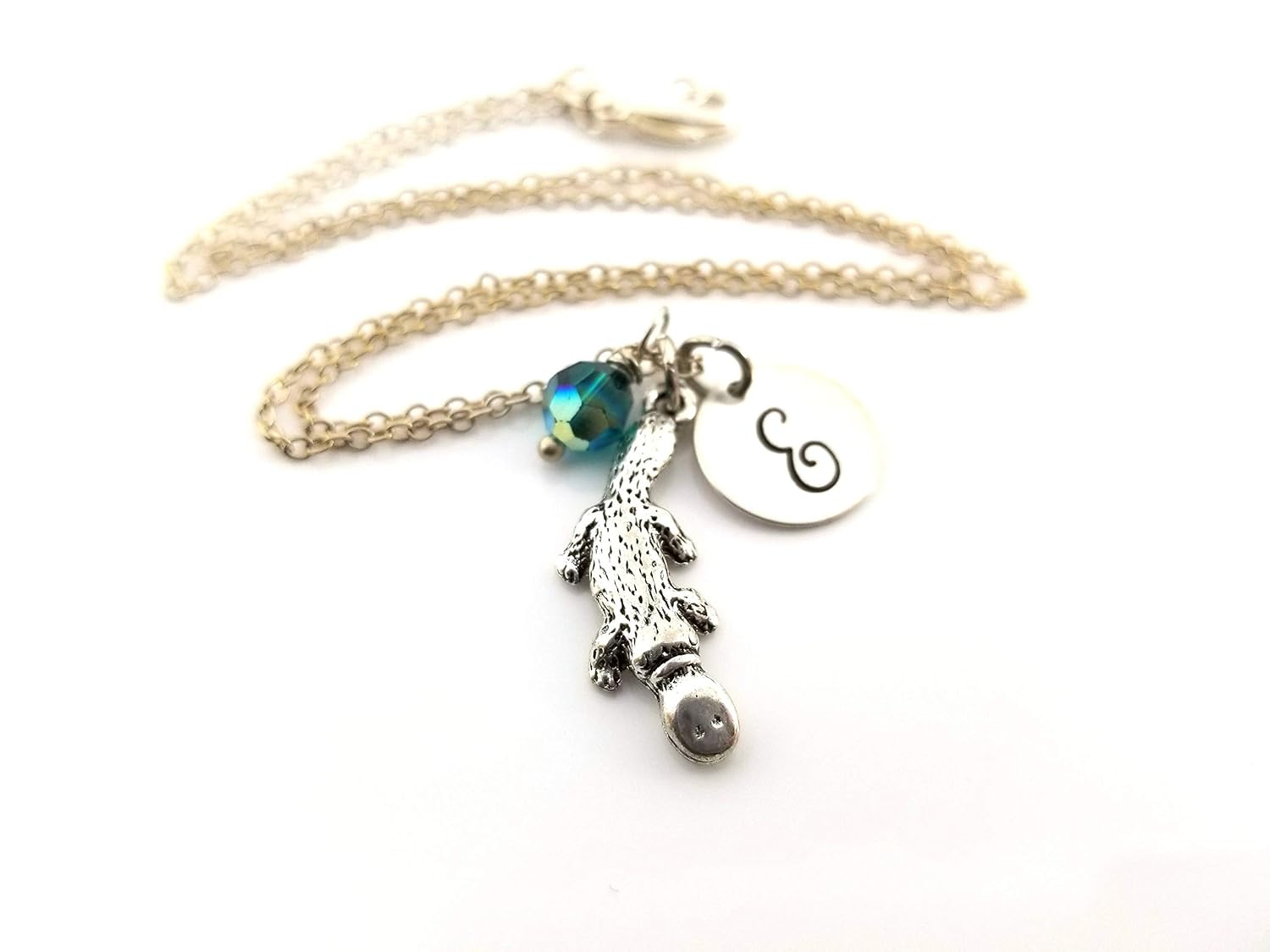 Collier Amulette Ornithorynque – Bijoux Personnalisés en Argent Sterling