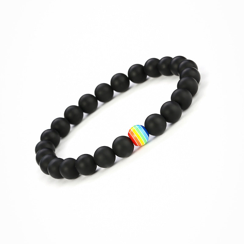 2 Pièces/ensemble Bracelets Magnétiques Couple Blanc Noir Pierre Naturelle Assortie Perles Magnétiques Bracelets Attractifs Amitié Relation Souhaits Cadeau Pour Femmes Hommes Lui Elle Meilleurs Amis