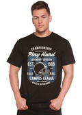Jouer le T-shirt graphique à manches courtes en viscose de bambou/coton biologique Hard Spun Bamboo® pour hommes