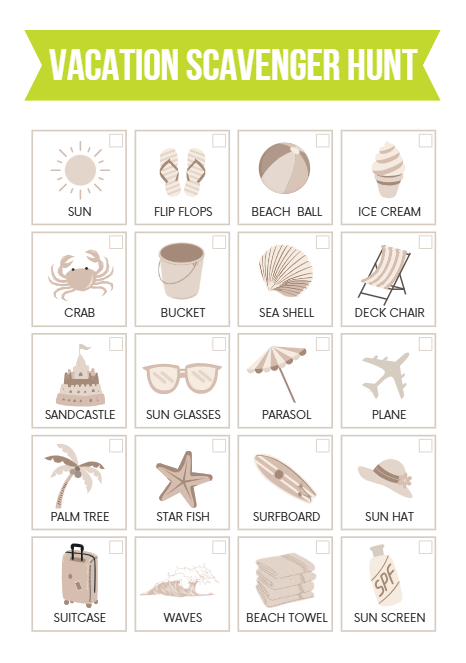 Kids Scavenger Hunt Bundle – Free Printable Download