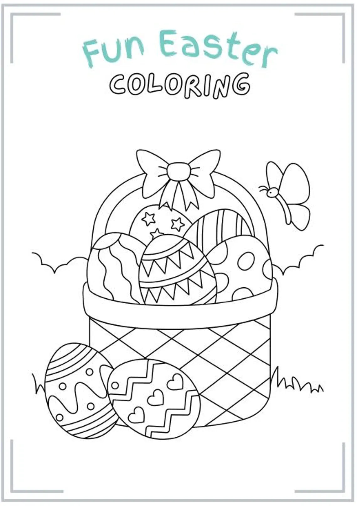 Cahier d'activités de Pâques pour enfants | 50 pages | Imprimable