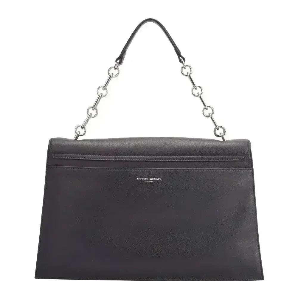 Sac à main en cuir de luxe pour femme Maria Carla, sac en cuir lisse