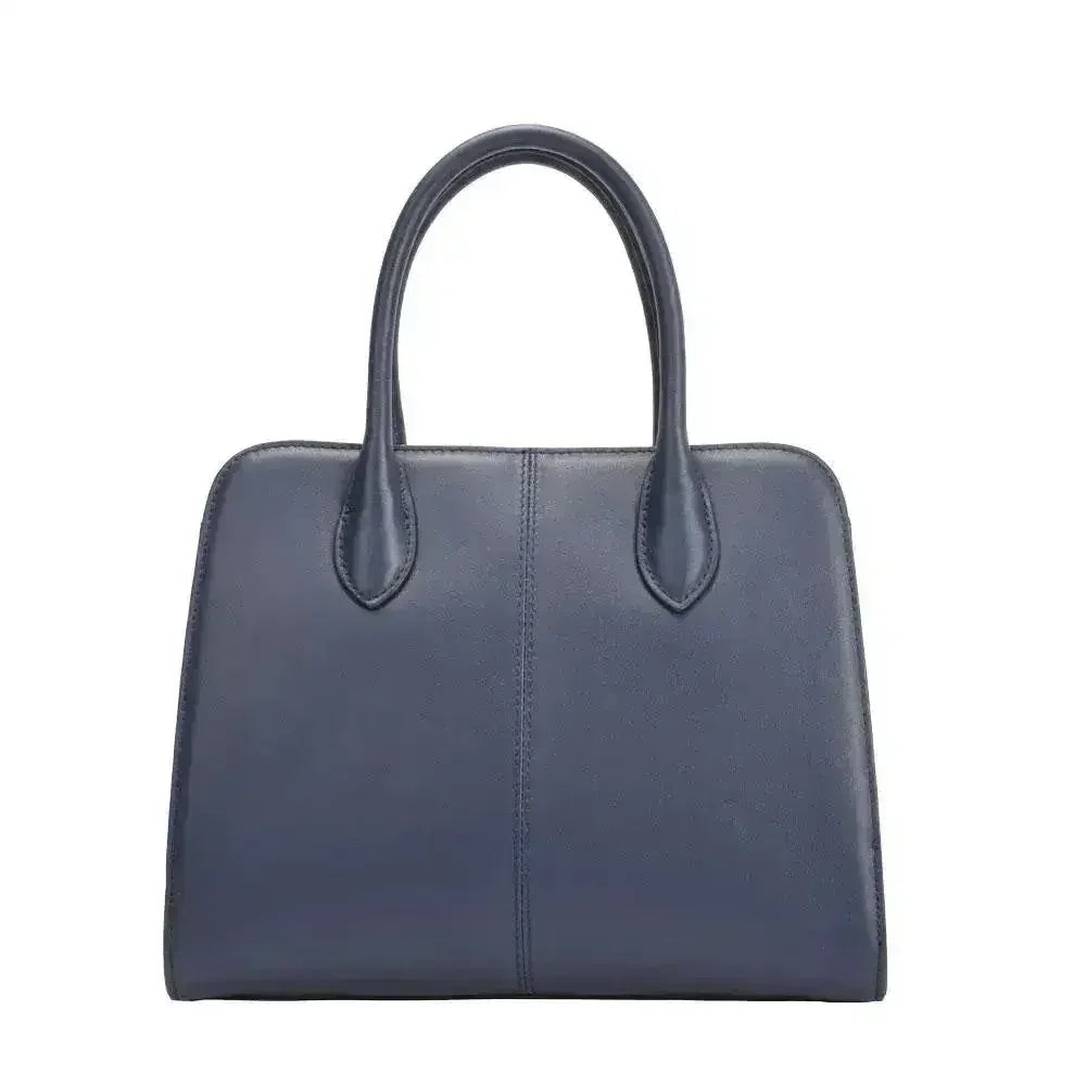 Sac à main de luxe en cuir lisse pour femme Maria Carla