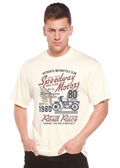 T-shirt graphique Speedway Motor Spun Bamboo® à manches courtes en viscose de bambou/coton biologique pour homme