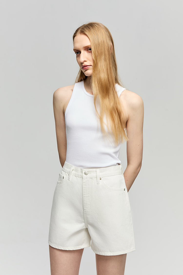Shorts pour femme Golden Hour taille haute coupe girlfriend HJ801